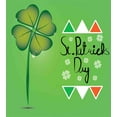 thumbnail image 3 of St. Patrick's Day Duvet Cover Set, March 17th Celebration Large Shamrock Clover Leaf Flags Art, Decorative 3 Piece Bedding Set with 2 Pillow Shams, Queen Size, Olive and Fern Green, by Ambesonne, 3 of 3