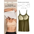 thumbnail image 2 of Vaslanda Camisoles for Women with Built in Bra Adjustable Strap Tank Tops Cami Sleeveless Summer Tops, 2 of 6
