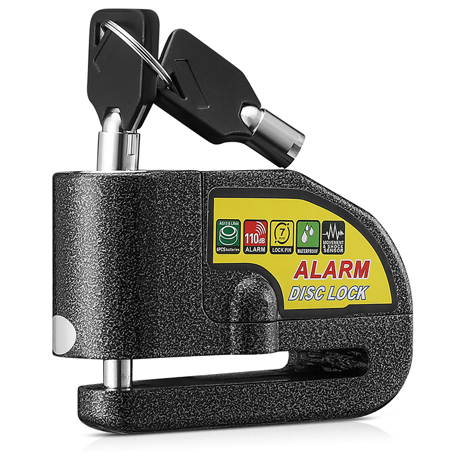 Wsdcam Motorcycle Lock with 110dB Alarm Anti Theft Security Disc Brake