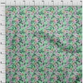 thumbnail image 4 of oneOone Velvet Sea Green Fabric Floral Quilting Supplies Print Sewing Fabric By The Yard 58 Inch Wide, 4 of 4