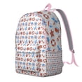 thumbnail image 2 of Ocean-Inspired Sailor Backpack for School & Travel, Waterproof Nautical Daypack with Compass, Boat, Rudder, and Lighthouse Print, Lightweight and Spacious for Students, 2 of 4