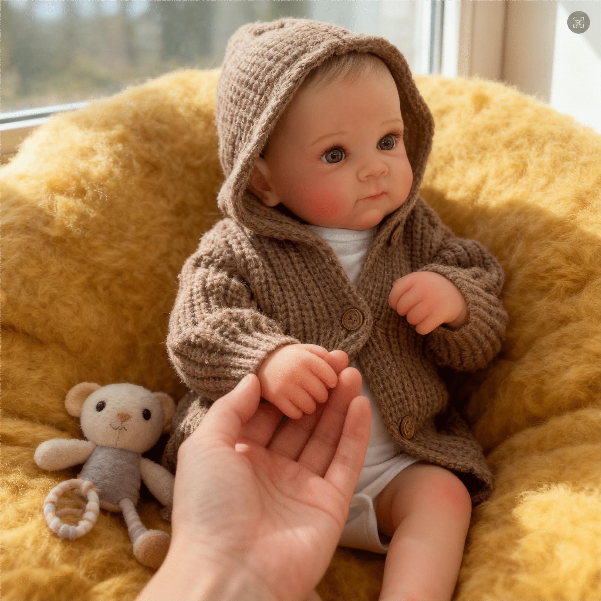Dayoff Kids Lifelike Reborn Baby Dolls - 19 Inch Realistic Baby Doll (No Accessories) For Kids Age 3+