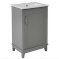 thumbnail image 5 of Tcbosik Bathroom Vanity with Sink Combo, 20 inch Freestanding Sink Cabinet with Soft Close Door, Bathroom Vanity with Ample Storage, Gray, 5 of 10