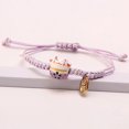 thumbnail image 4 of Pulseras de cerámica de gato de la suerte para mujeres y niñas, brazalete de cuerda tejida a mano roja, estilo japonés, joyería de moda Kawaii, regalos de encanto de riqueza, 4 of 4
