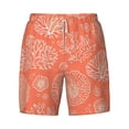 thumbnail image 4 of Lsque Mens Swim Trunks Beautiful Corals Pattern - Bathing Suit Compression Liner - Beach Swim Shorts Swimwear - (S-3XL) - Stretch Quick Dry -XX-Large, 4 of 9