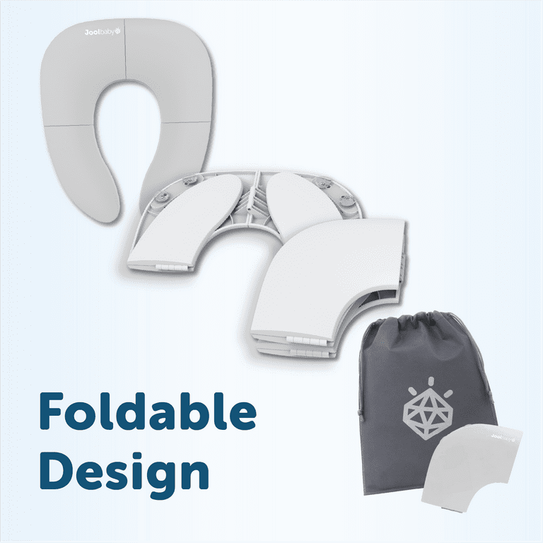 Jool Baby Folding Travel Potty Toilet Training Seat, Unisex, Gray