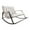 Grey, variant on Luzkey Double Rocking Chair Lounger with Backrest with Footrest Rocking Armchair Modern Lounge Chair Reclining Chair for Living Room Beige