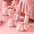 Kawaii Sanrio My Melody Winter Slippers Cute Cotton Shoes Home Shoes