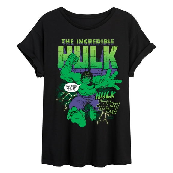 Marvel Hulk - Smash All Of Them - Women's Oversized Graphic T-Shirt