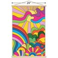 thumbnail image 3 of Hey Happy - Psychedelic Landscape Wall Poster with Magnetic Frame, 22.375" x 34", 3 of 5
