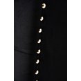 thumbnail image 5 of Set of 2 Midnight Black Velvet Button Tufted Dining Chair With Metal Legs 3.25', 5 of 5