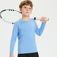 thumbnail image 6 of Hotiary Kids Summer Moisture Wicking Active Sports T-Shirt Round Neck Long Sleeve Quick Dry Undershirt Boys & Girls Teenagers Aged for 4 Years-12 Years, 6 of 8