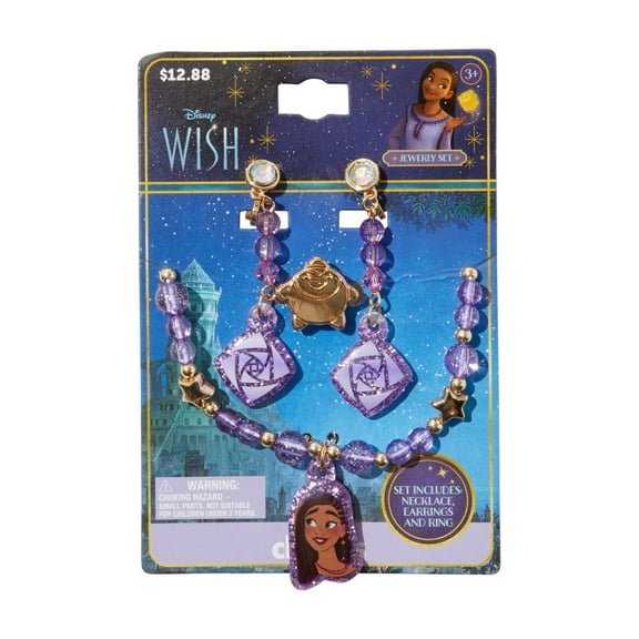 Claire's Disney Wish Earring, Necklace and Ring Set