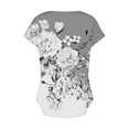 thumbnail image 6 of Fesfesfes T Shirt Women's V-Neck Fashion Casual Short Sleeve Spring And Summer Top Basic Short Sleeve Shirt Women M(US:6), 6 of 6