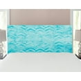 thumbnail image 1 of Turquoise Headboard, Geometric Design Chevron Patterns on Old Vintage Paper Contemporary Art Print, Upholstered Decorative Metal Bed Headboard with Memory Foam, Full Size, Turquoise, by Ambesonne, 1 of 4