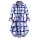 thumbnail image 1 of Camisa Talla Extra Falda y Cordones Rosegal  Blusas Tallas Grandes, 1 of 5