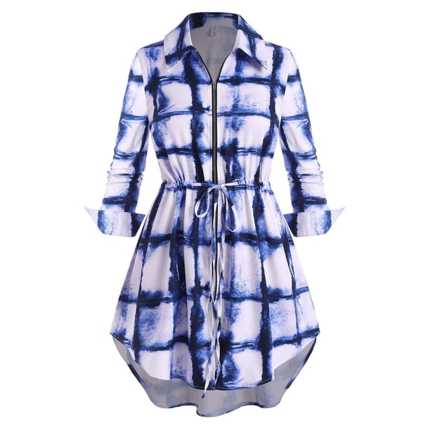 Camisa Talla Extra Falda y Cordones Rosegal Blusas Tallas Grandes