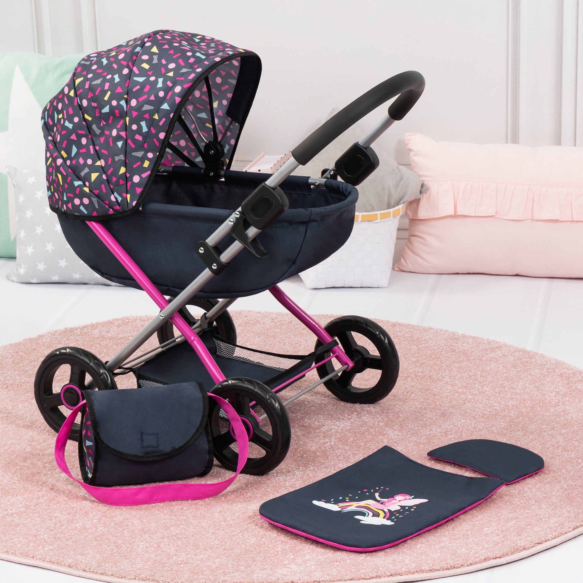 Pram Cosy W/ Shoulder Bag in Navy, Hot Pink, Fairy