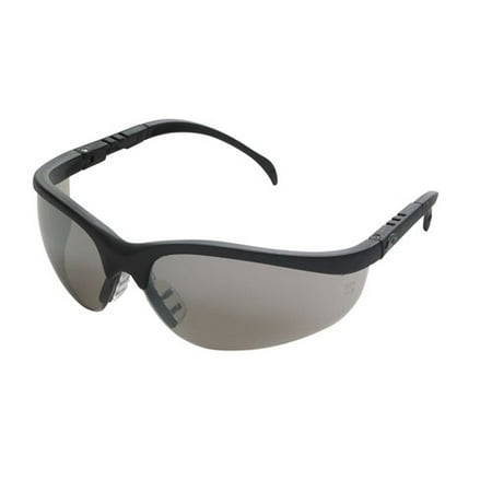 Crews Klondike Protective Eyewear - Crews Klondike Protective Eyewear Black Frame Silver Mirror Lens KD117