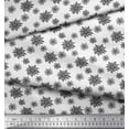 thumbnail image 2 of Soimoi Cotton Duck Fabric Aster Floral Print Fabric by the Yard 42 Inch Wide, 2 of 3