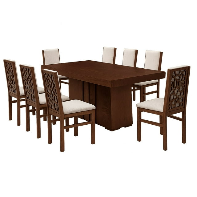 Comedor 8 Sillas Rory - Nogal