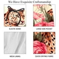 thumbnail image 4 of luoweisi Men's Beach Shorts Quick Dry Swim Trunks with Mesh Lining Rose and Leopard S, 4 of 5