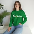 thumbnail image 4 of Believe - Christmas design Unisex Heavy Blend™ Crewneck Sweatshirt, 4 of 4