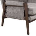 thumbnail image 5 of Highland Modern Deep Channel Tufted Velvet Club Chair Accent Chair - 30"Wx35"Dx34"H Grey, 5 of 5
