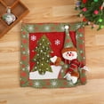 thumbnail image 3 of Funda De Cojín Con Estampado De Muñeco De Nieve Navideño Decoraciones Navideñas Hogar Fiesta Salón Cojín Silla Funda Trasera, 3 of 8