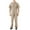 Khaki, variant on Toptie Men's Short Sleeve Coverall Gray Coverall, Workwear Coverall Regular Size