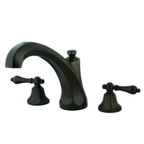 Kingston Brass KS4325AL Metropolitan Two-Handle Deck Mount Roman Tub Faucet, Oil Rubbed Bronze