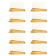 thumbnail image 1 of EeaseMX 100 cajas triangulares transparentes para mousse, para cupcakes individuales, 1 of 7