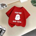 thumbnail image 5 of TOWED22 Toddler Girls Boys Halloween Shirt Cute Graphic Tops Kids Outfits Short Sleeve Tshirt, 5 of 5