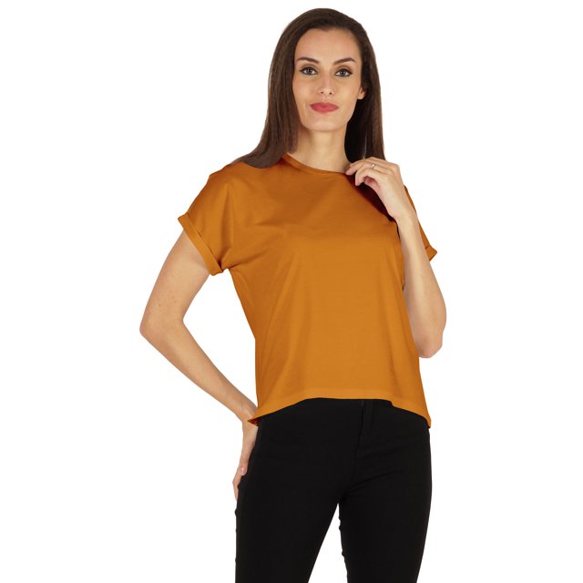 Inkmeso T-shirt à Épaules Tombantes et Col Rond pour Femmes, Coupe Décontractée pour l'Été