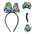 thumbnail image 5 of Unique Bargains 1 Pc Sequined Handmade Bow Headband Christmas for Women for Girls Assorted Color, 5 of 6