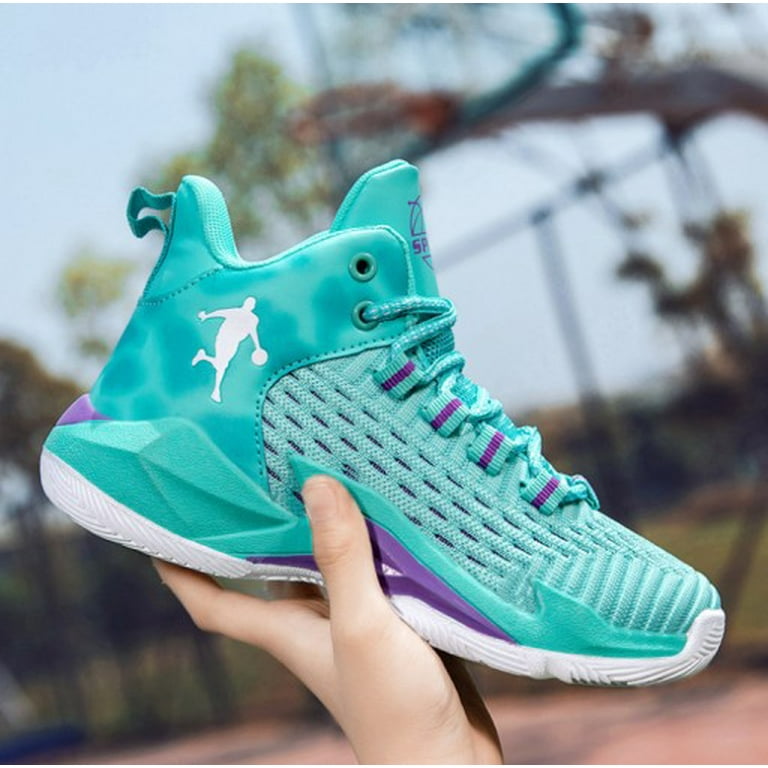 Kids High-Top Basketball Shoes - Boys' Athletic Sneakers