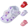 thumbnail image 3 of XIMIN Baby Girl Dress Shoes,Infant Toddler First Walking Flower Canvas Mary Jane Flats with Bowknot Non-Slip Soft Sole Wedding Princess Elegant Lightweight (3-6 Months, Purple), 3 of 5