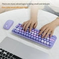 thumbnail image 5 of MOFII Wireless Keyboard and Mouse, Cute Colorful 68 Round Keycap Compact Keyboard for Computer, Computer, Desktop, Laptop, 5 of 9