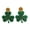 D, variant on St Patricks Day Earrings Lightweight Acrylic Glitter Shamrock Earrings Sparkly Lucky Clover Dangle Drop Earrings for Women Holiday Party Accessories