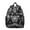 Black-62, variant on Abstract Pig Print Student Backpack – Cute Farm Animal Cartoon with Floral Watercolor Style, Aesthetic and Artistic Pattern