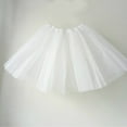 thumbnail image 3 of Girl Tutu Skirt 3-Layered Tulle Skirts for Little Girls Fluffy Ballet Dress Up for Party,2-8 Years Old White One Size, 3 of 3