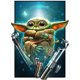 thumbnail image 1 of Cuadros Decorativos (DB7302) Yoda 5D diamante pintura cuadrado diamante DIY bordado pared arte imagen 20X30cm Wdftyju embutido en tela, 1 of 2