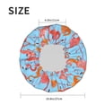 thumbnail image 6 of Kdxio Flamingo Print Shower Cap for Women,Elastic and Reusable,Double Waterproof Layers Bathing Hat, 6 of 9