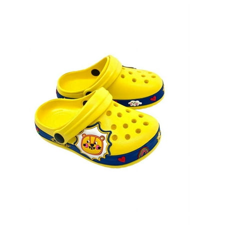 Toddler Clog Slippers Garden Sandals Slip On Water Shoes Sneakers Cartoon Slides for Boys and Girls Children Beach Pool Shower