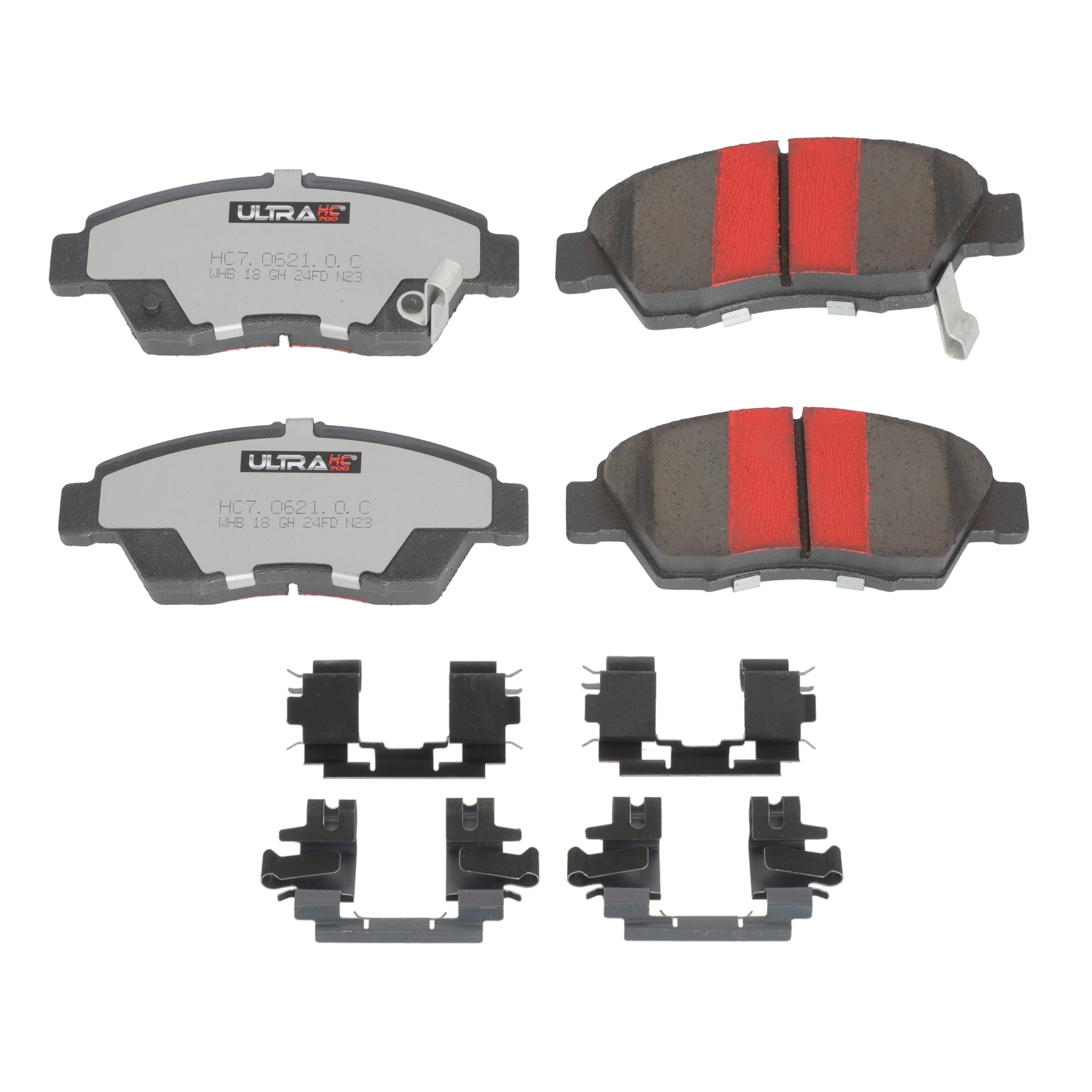 UltraHC 700 Brake Pad Set, Front HC7.0621.0.C, Honda Civic 1995-1993