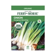 Ferry-Morse Organic 575MG Onion Evergreen Bunching Vegetable Plant Seeds Full Sun