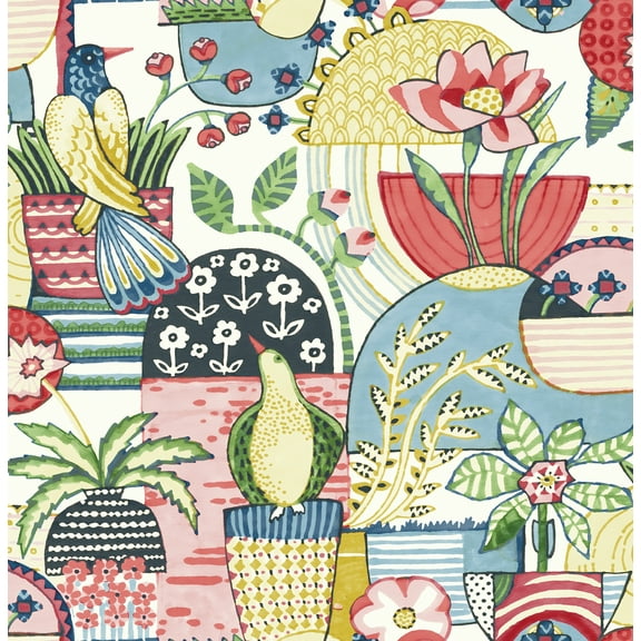 Caroline et Bettina Multi Avriel Peel & Stick Wallpaper