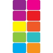 Ashley Productions Magnetic Mini Whiteboard Erasers 2" x 1.5" x .75, Assorted Colors, Pack of 10