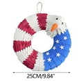 thumbnail image 2 of 4th of July PALIFEUR Wreath for Front Door, 9.84 Inch Patriotic Wreaths, Artificial Floral Spring Wreaths Decorations for Memorial Day Independence Day Veterans Day, Red Blue White, 2 of 5