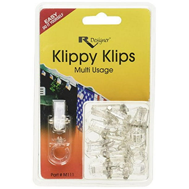 rv designer m111, klippy klips awning clips, light hangars, 10 per pack